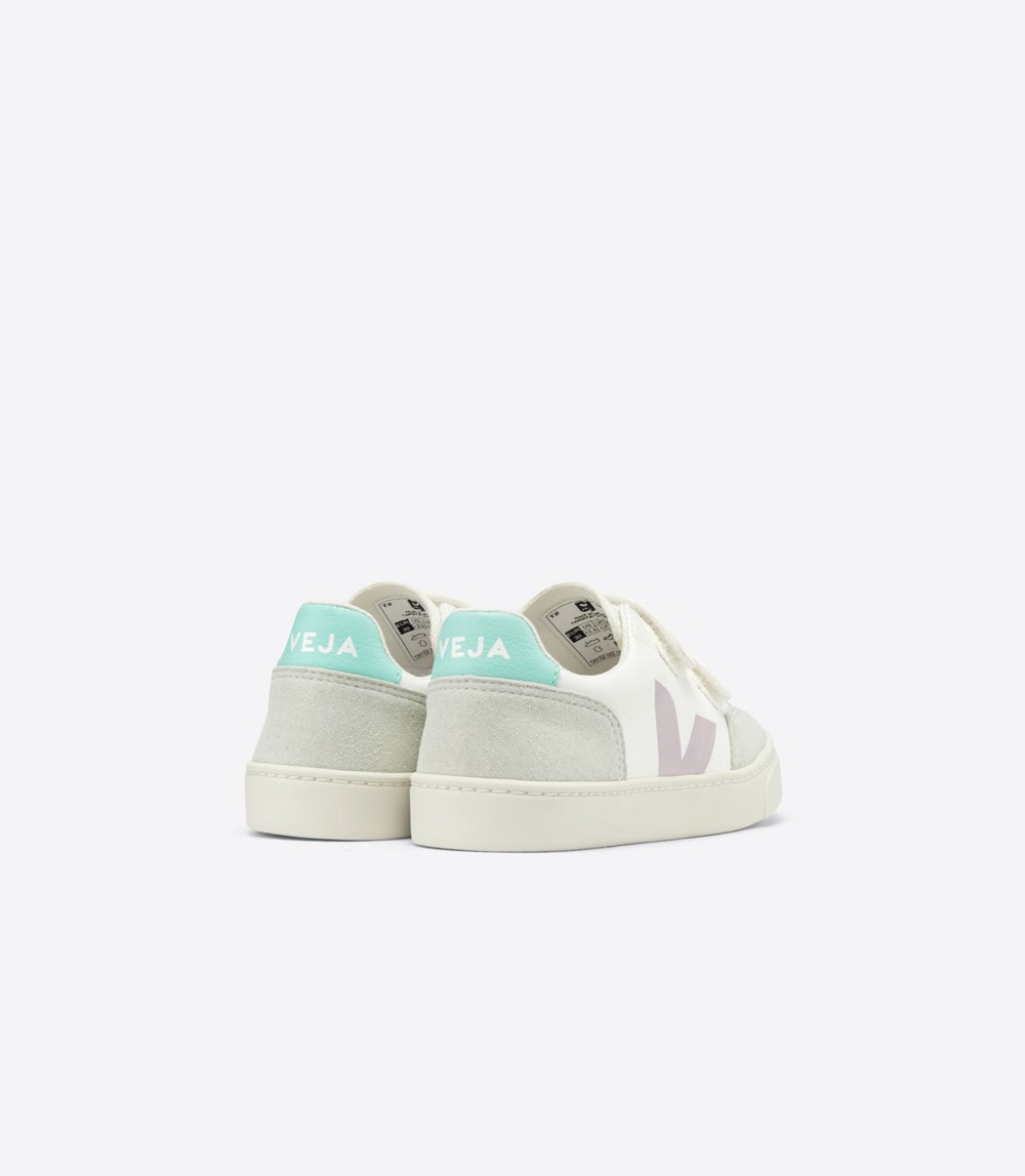 Veja Sneakers Barn - V-12 Velcro Chromefree - Vita - 058423-LRZ